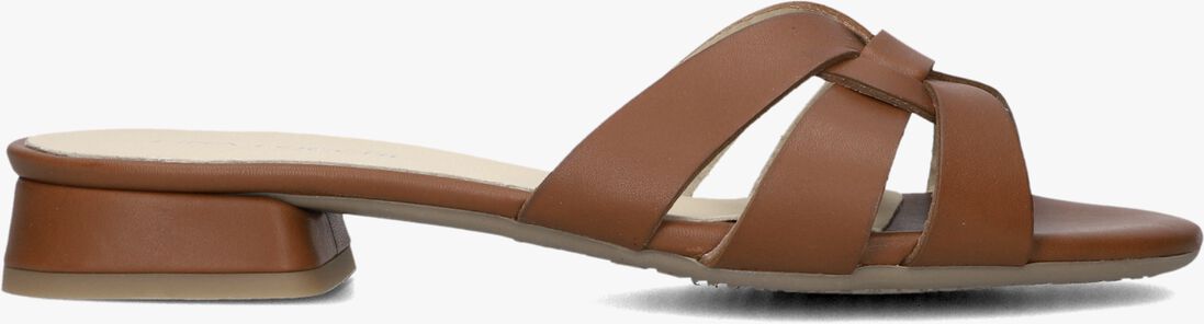 bruine lina locchi slippers led knoop slipper