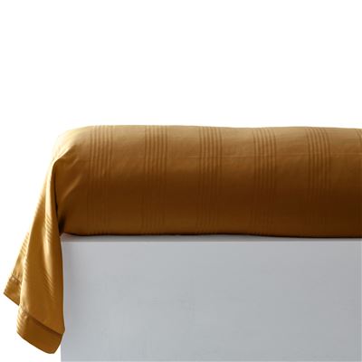 Linge de lit satin de coton uni et rayé Lauréat