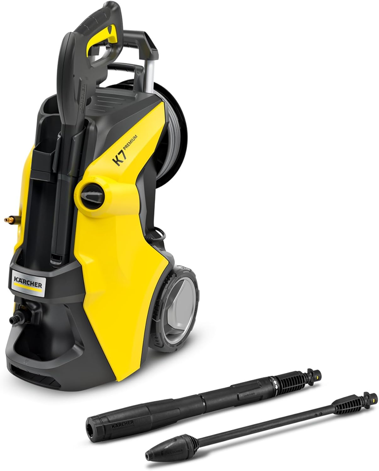 Kärcher Hochdruckreiniger K 7 Premium Power Flex, Druck: max. 180 bar, Fördermenge: 600 l/h, Flächenleistung: 60 m²/h, Gewicht: 17,9 kg, Flex-Hochdruckschlauch, Dreckfräser, Strahlrohr
