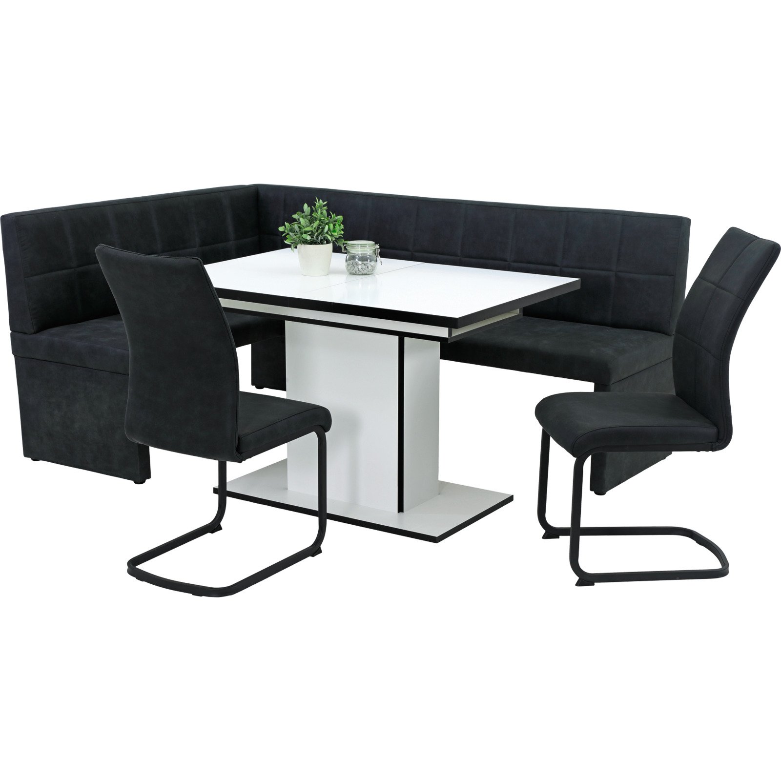 Tisch Ariana, Dekor weiss, 120/160 x 76 x 80 cm