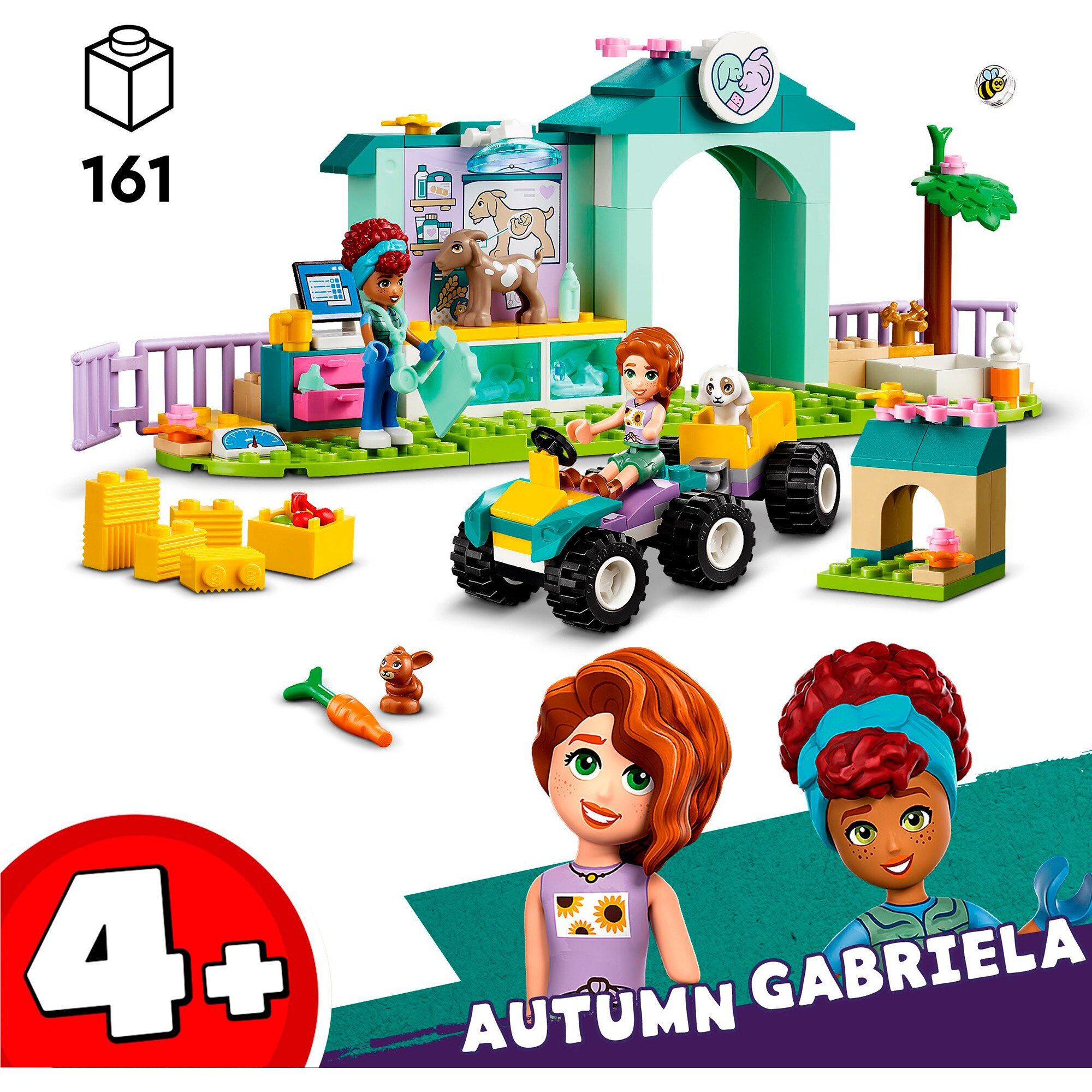 LEGO Konstruktionsspielzeug Friends Farmtierklinik