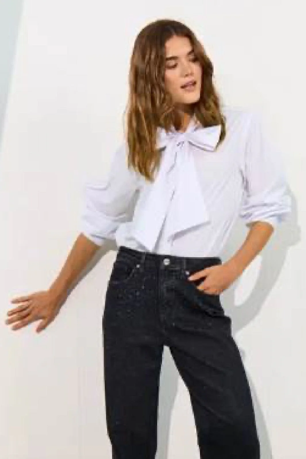 Only Onlmerle Tie Detail Ls Shirt