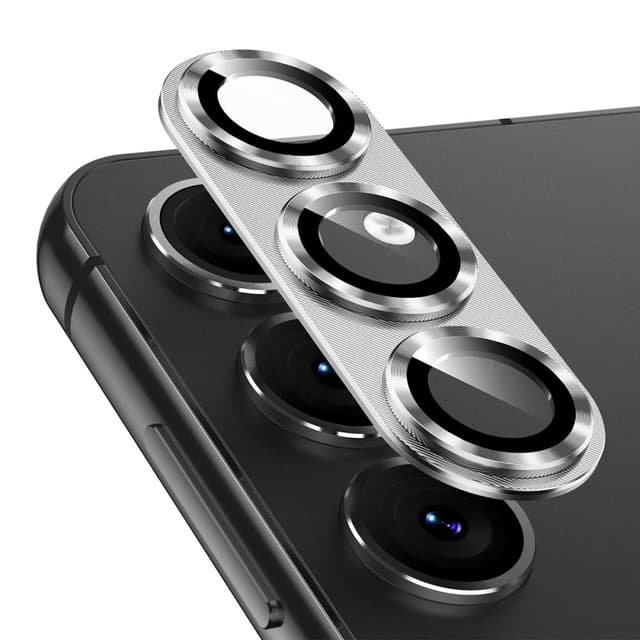 Til Samsung Galaxy S25 Kameralinsebeskytter ENKAY Metalring Linsefilm