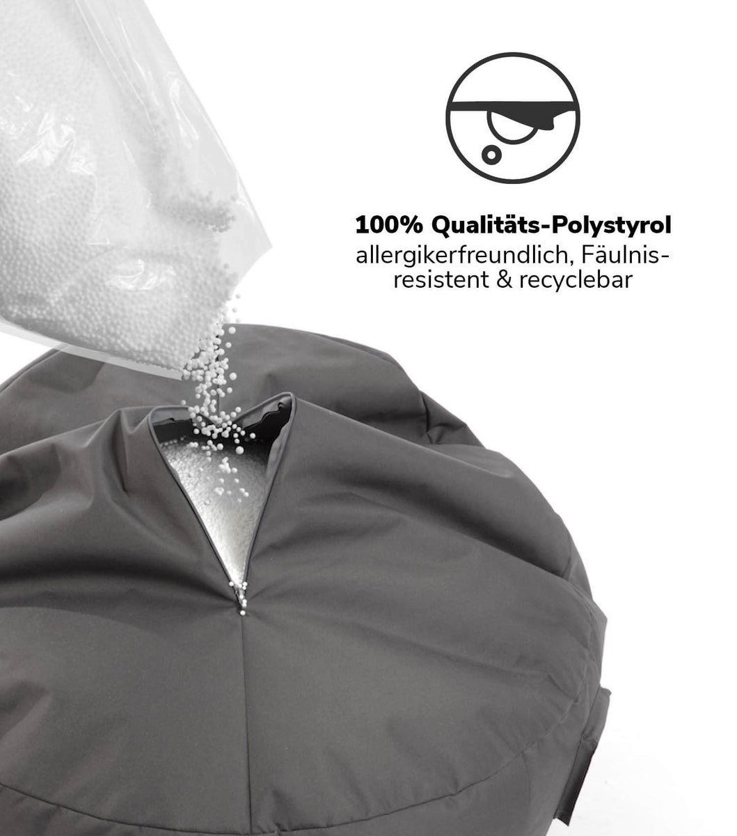 mokebo zitzakvulling ca. 100 liter 'The Refill', EPS-korrel navulverpakking en zitzakvulling