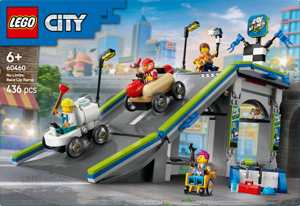 Snelle schans voor raceauto's zeepkistenset 60460