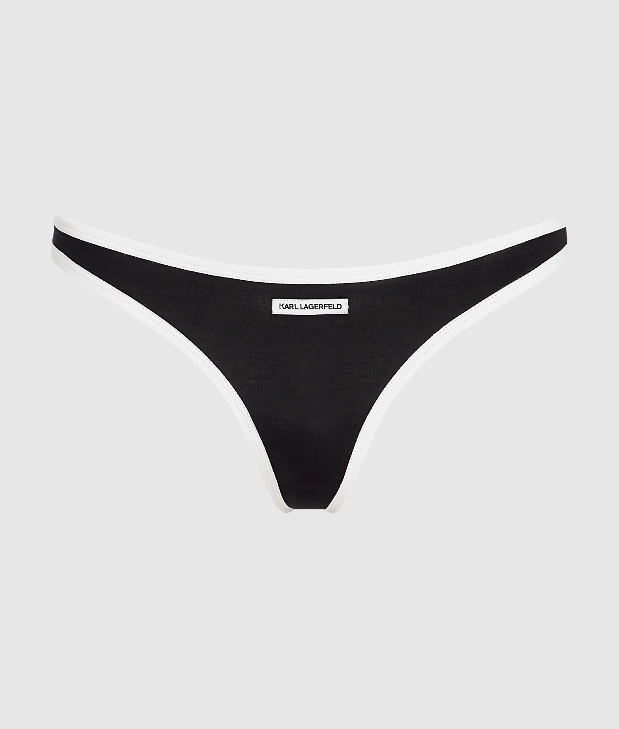 Monochroom string met hoge pijp