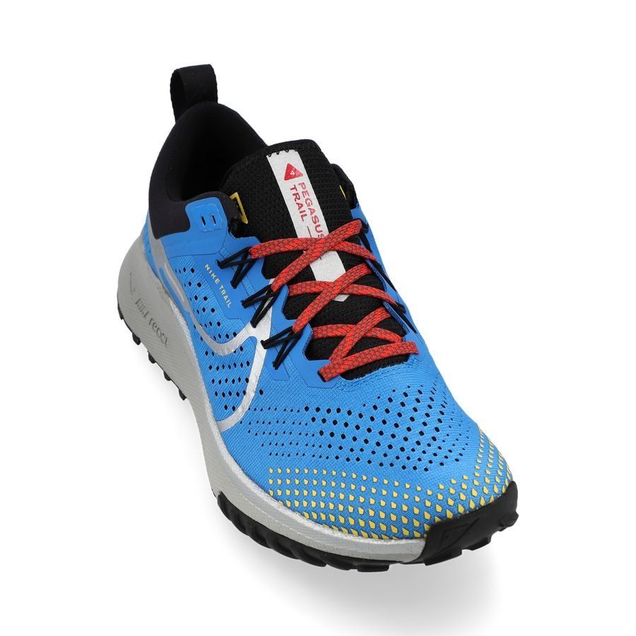 Nike Chaussures de Running React Pegasus Trail 4 - Bleu/Argenté/Rouge Femme
