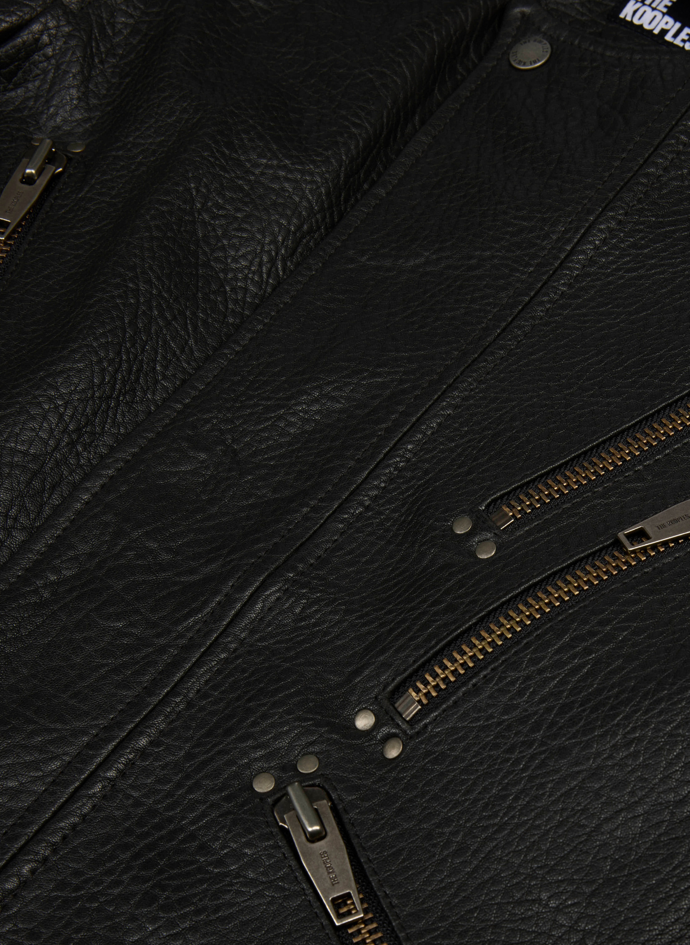 THE KOOPLES Blouson en cuir - Noir