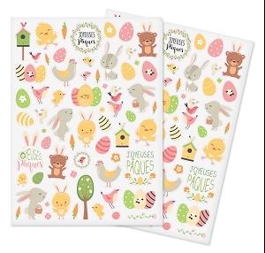 GOMMETTES JOYEUSES PAQUES X124 PIECES