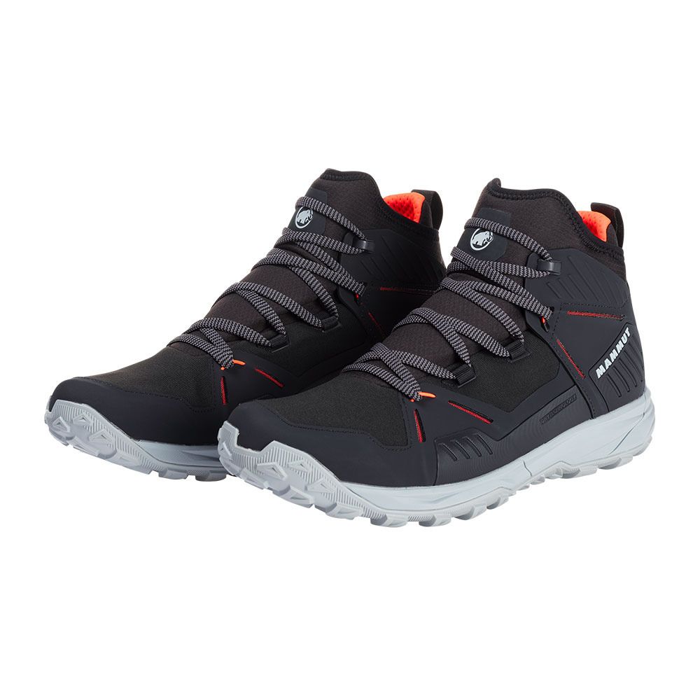 Mammut SAENTIS PRO WP - Chaussures de randonné Homme black/vibrant orange