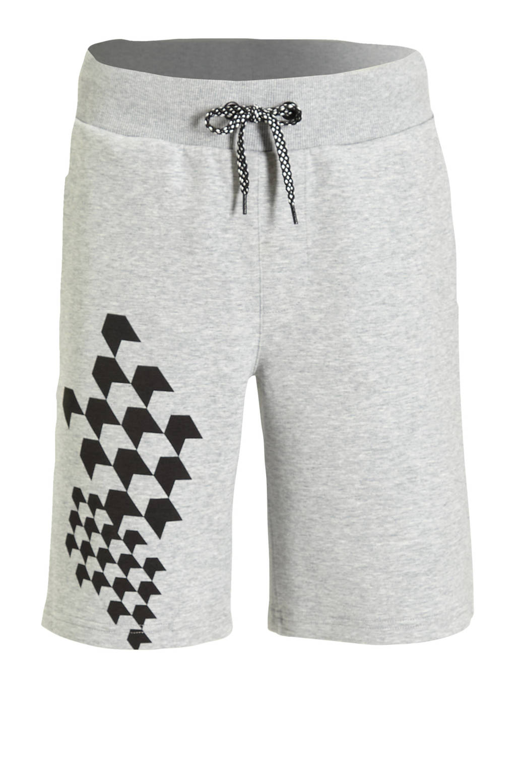 Coolcat Joggingshort Stephan met Print Grijs