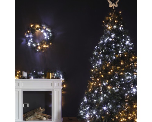 Twinkly LED-lichtsnoer, 250 LED's met Wi-Fi- en app-bediening, lichtkleuren: warm wit, koel wit, amber