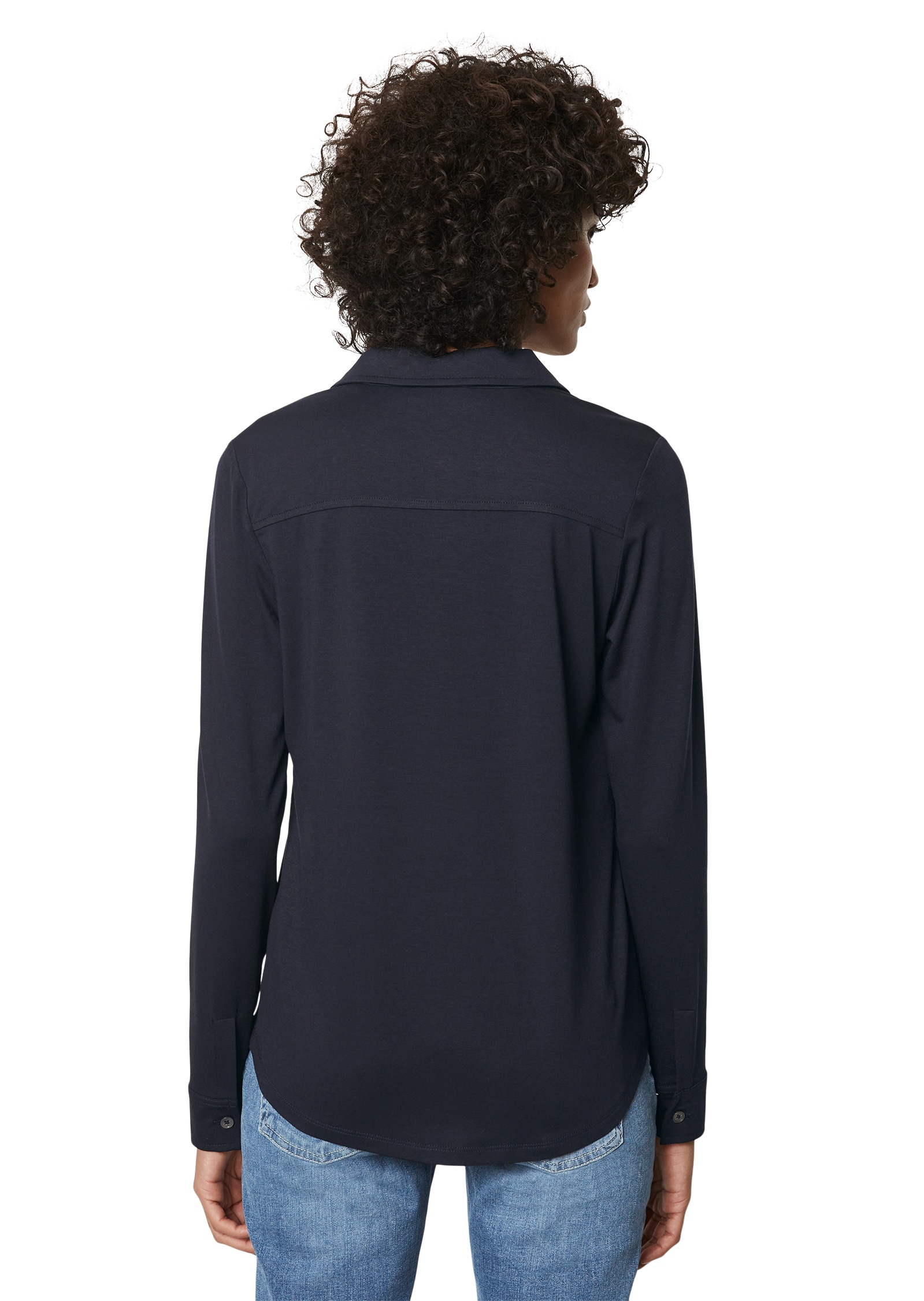 Marc O'Polo Blusenshirt , im hüftlangen Schnitt