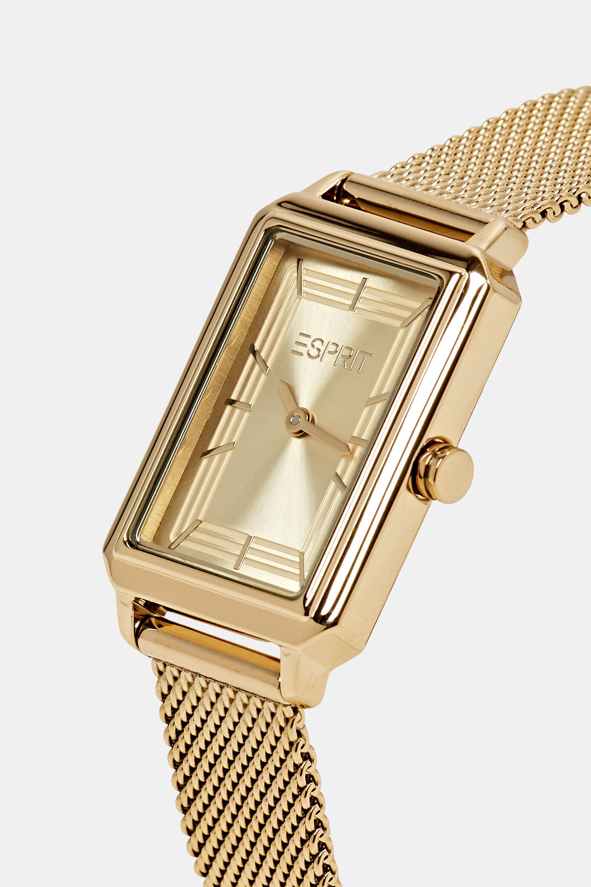 Montre carrée à bracelet en mesh