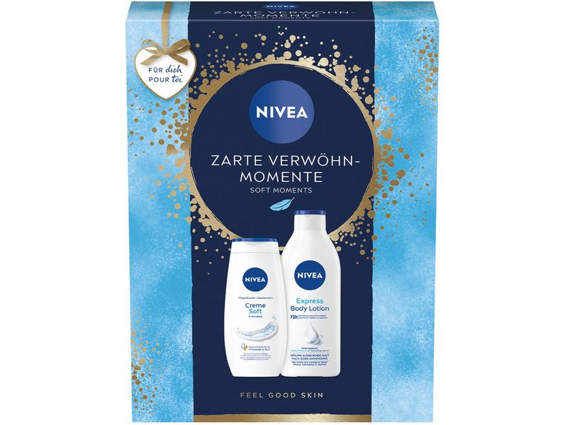 NIVEA Geschenkset Soft Moments 2024 Verwöhnende Pflegeprodukte für Damen