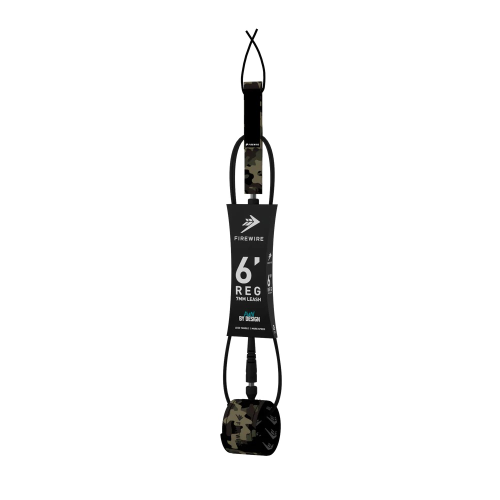 Slater Design / Firewire Leash Surf All Day - 6'0 - 7 mm Black / Army