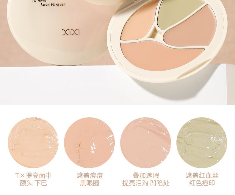 xixi - Lasting Makeup & Clear Four Color Concealer - (1-3)