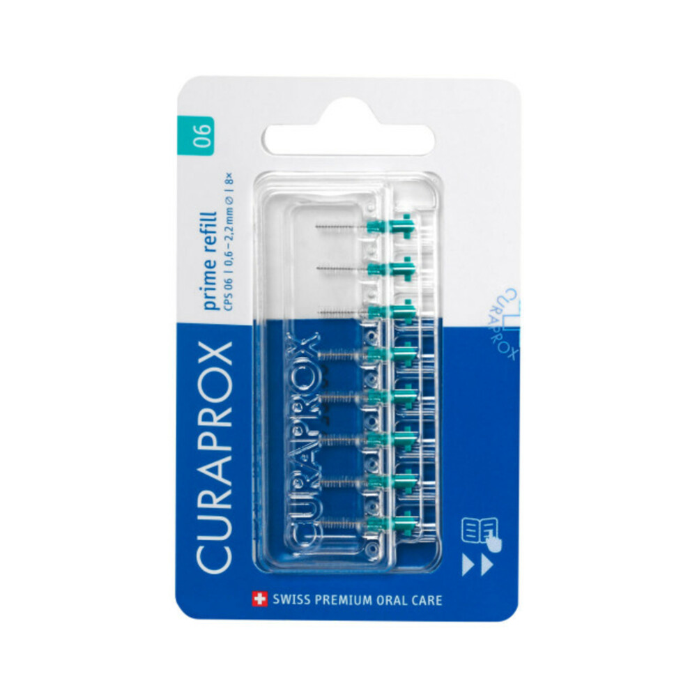 Curaprox Interdentale Rager Prime Navulling CPS 06 Turqoise 2,2mm8 stuks