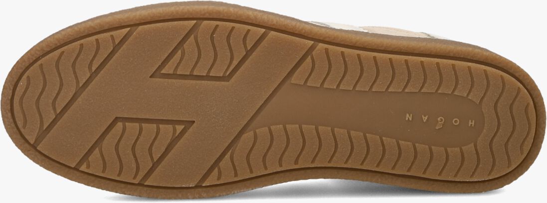 beige hogan lage sneakers h681 allacciato h