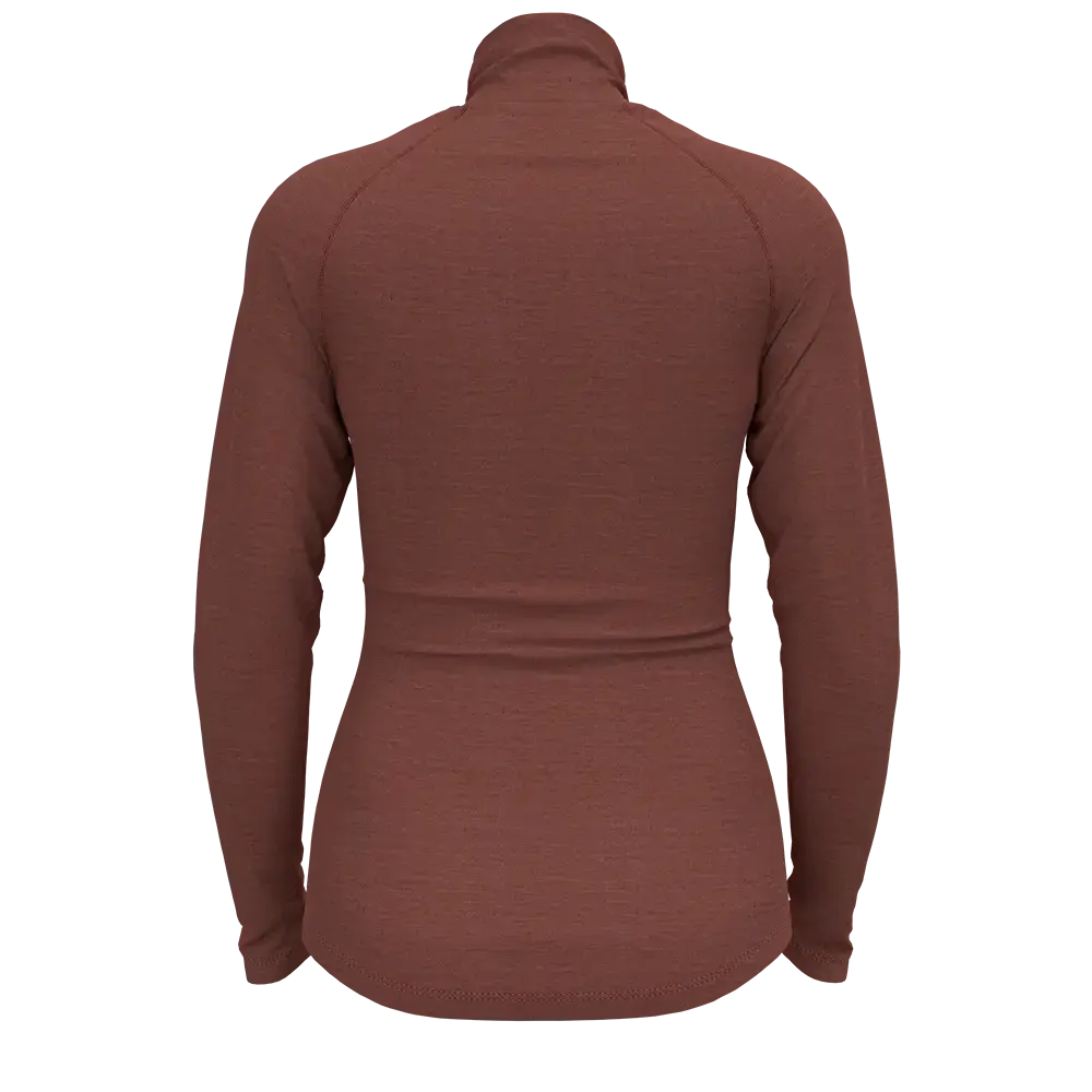 Odlo Natural Perform PW 150 BL Turtle Thermoshirt Lange Mouwen Rood Dames