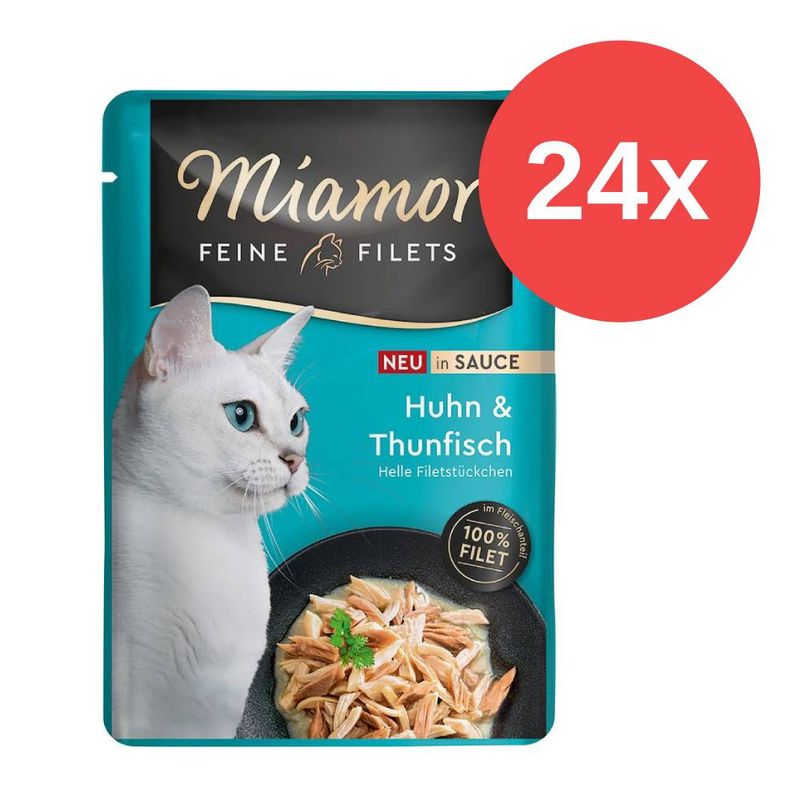 Lot Miamor Filets fins en sauce 24 x 100 g
