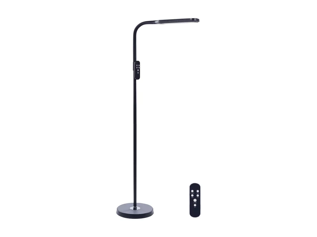 Lampadaire LED ARIES Avec variateur Métal Noir
