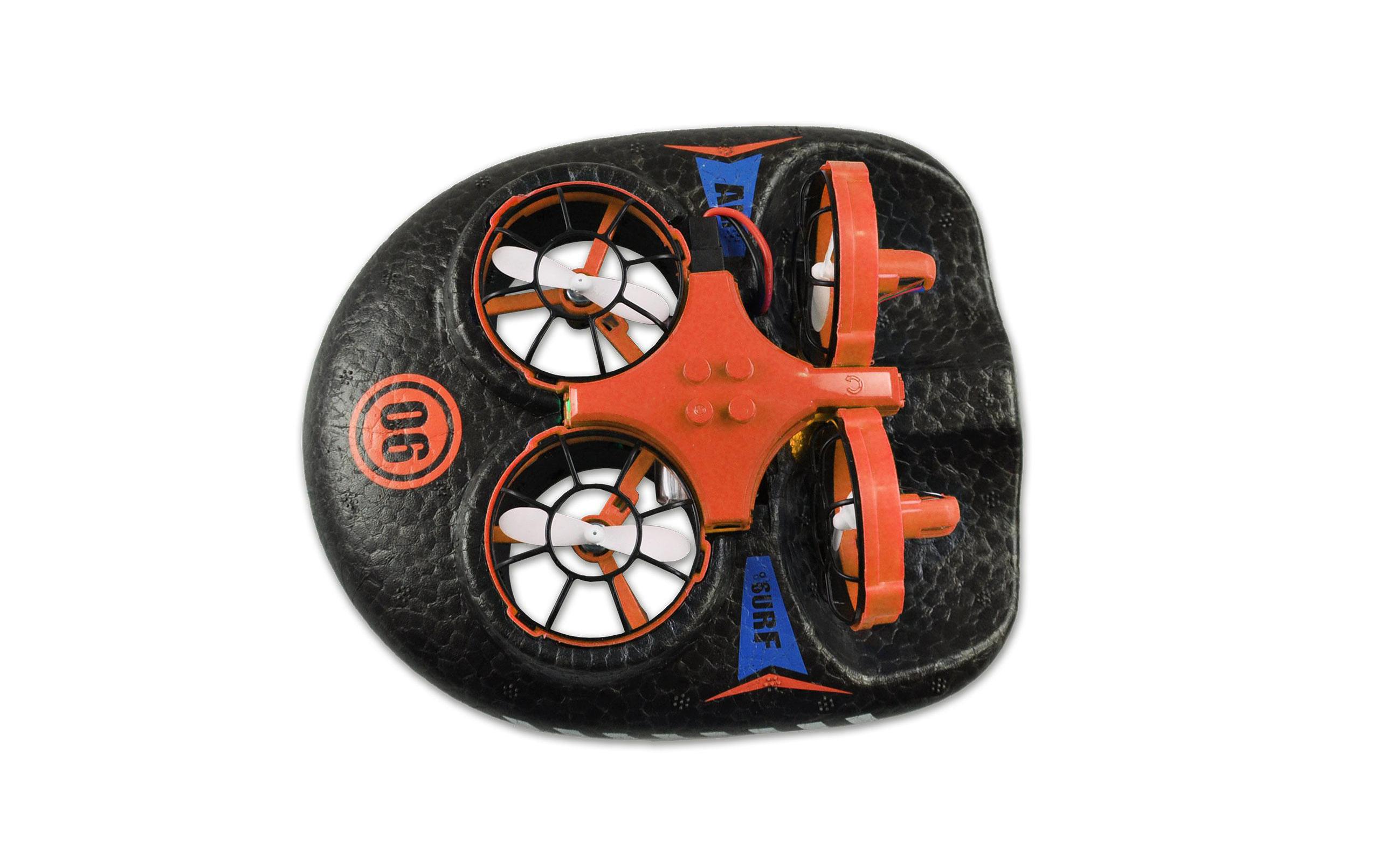 Trix 3-in-1 Hovercraft Drone OrangeDrohne und Luftkissenfahrzeug in einem