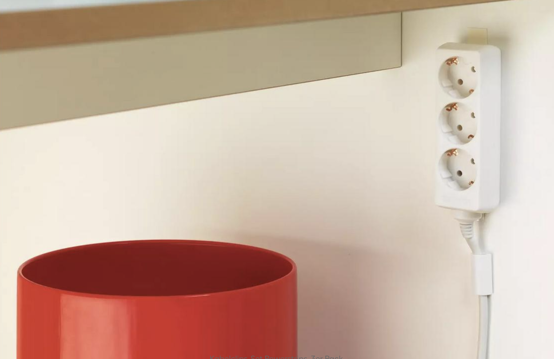 Powerstrips Selbstklebende Kabelclips Cable Manager (58035-00016-20) - Weiss