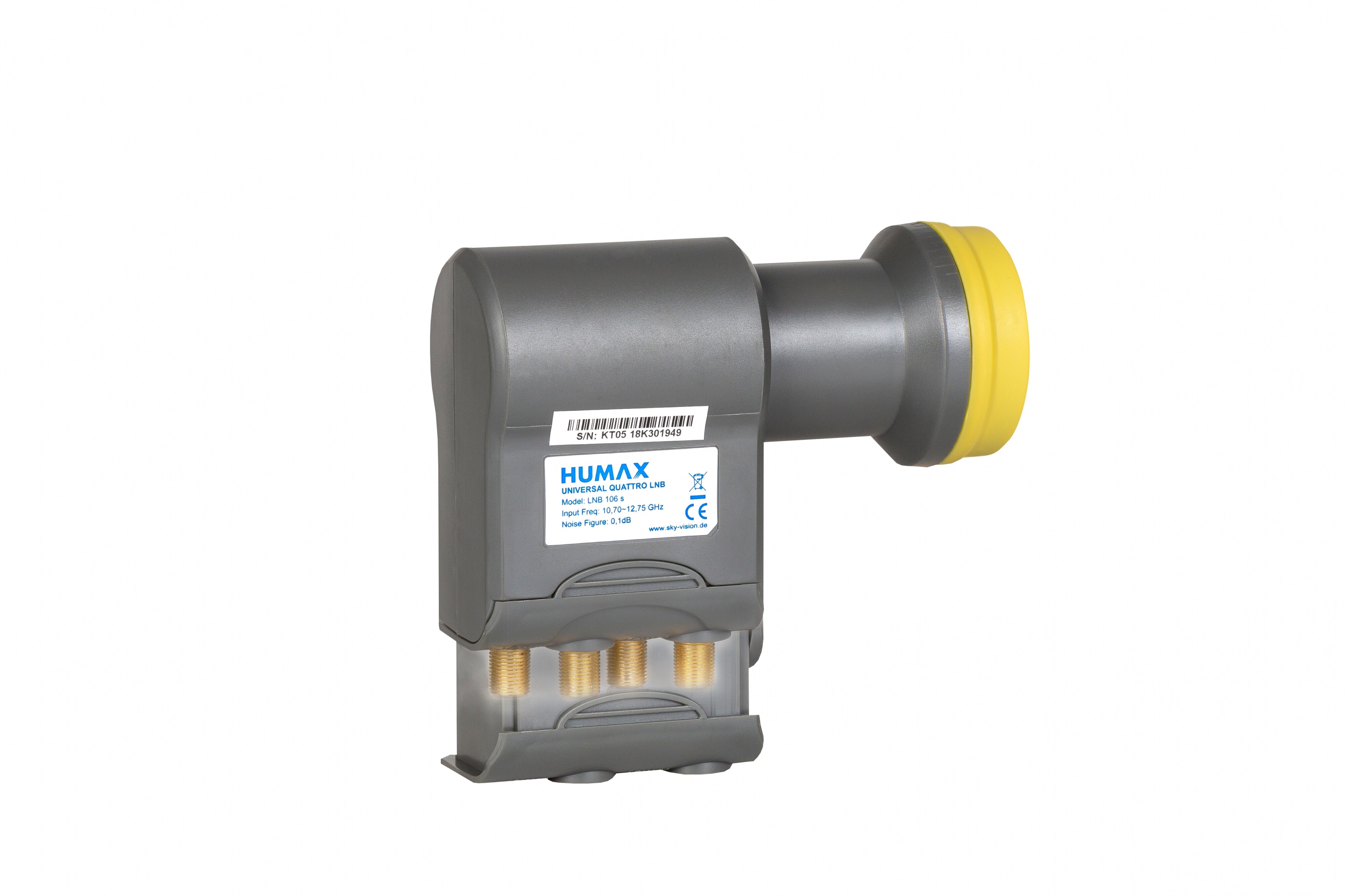 Humax Quattro Universal LNB für Multischalter Wetterschutz, LTE-Filter