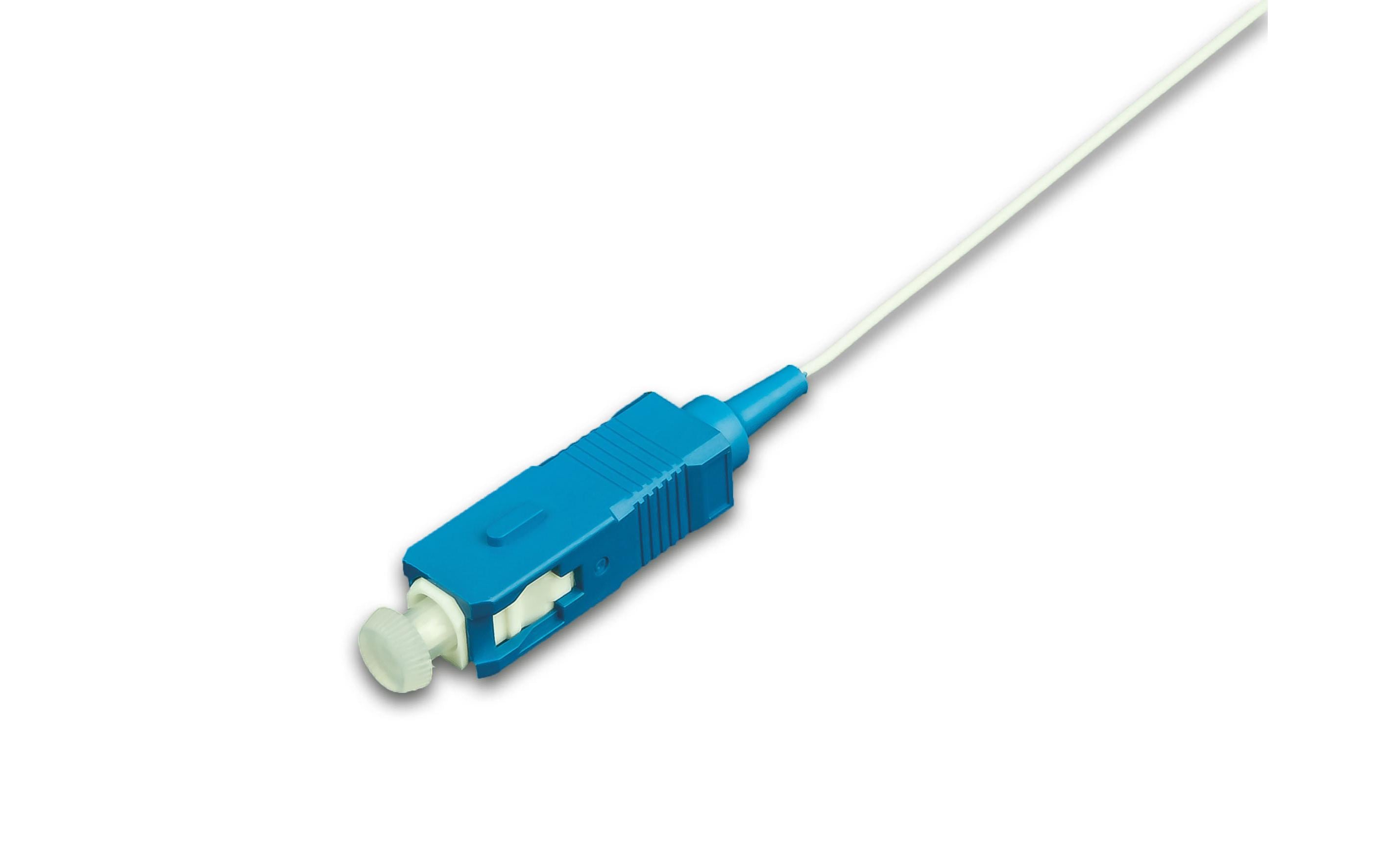 Faserpigtail SC, SM, OS2, 2 m 1 StückFaserpigtail mit SC-Stecker