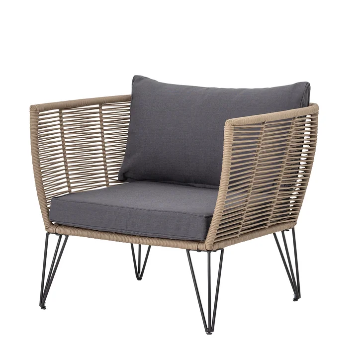 Bloomingville - Pavone & Mundo Kissen, 154 x 57 cm, schwarz (3er Set)