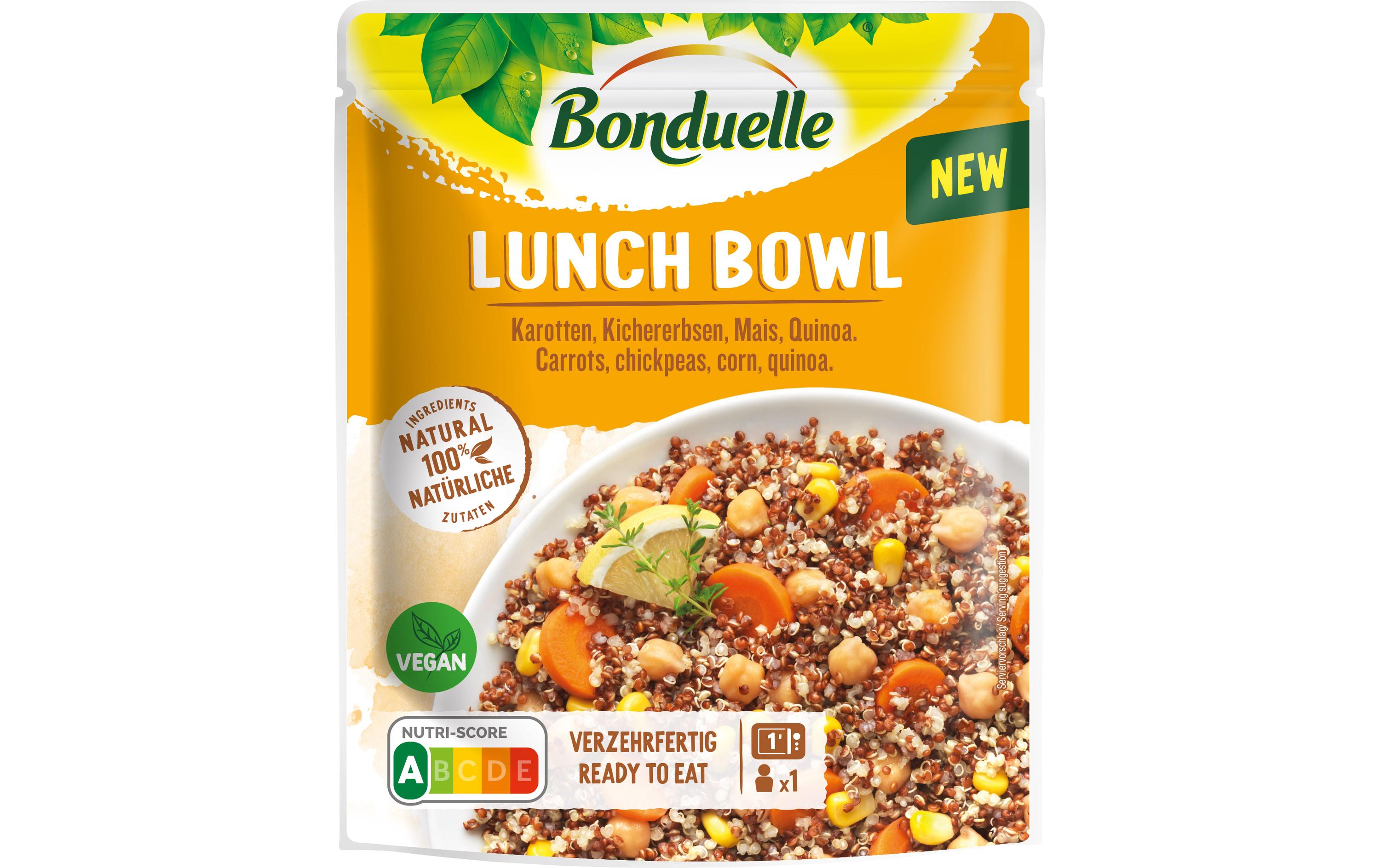 Fertiggericht Lunch Bowl Quinoa 250 gVerzehrfertige Mahlzeit aus Hülsenfrüchten, Getreide und Gemüse