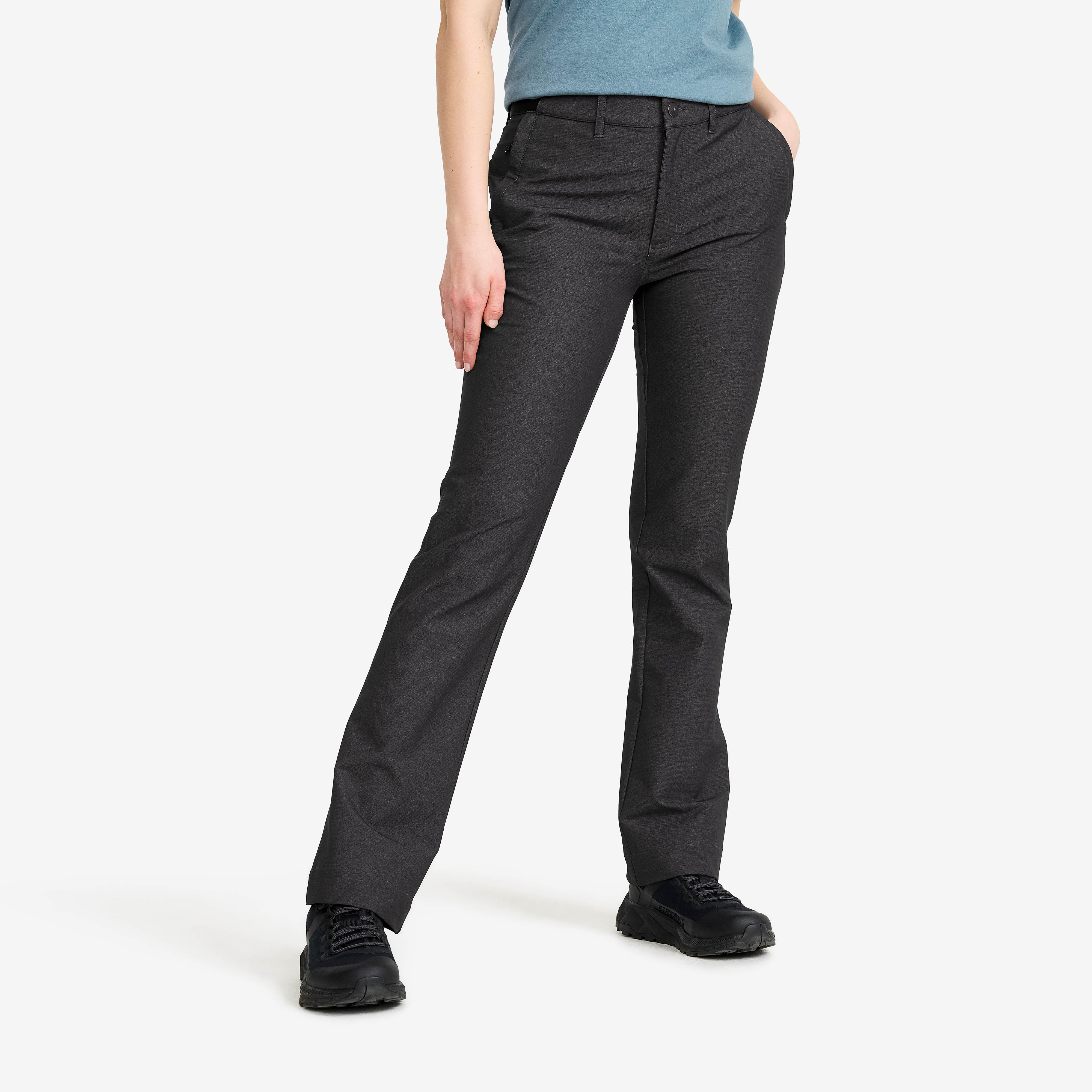 Journey High-waist Pants Dame Dark Grey Melange