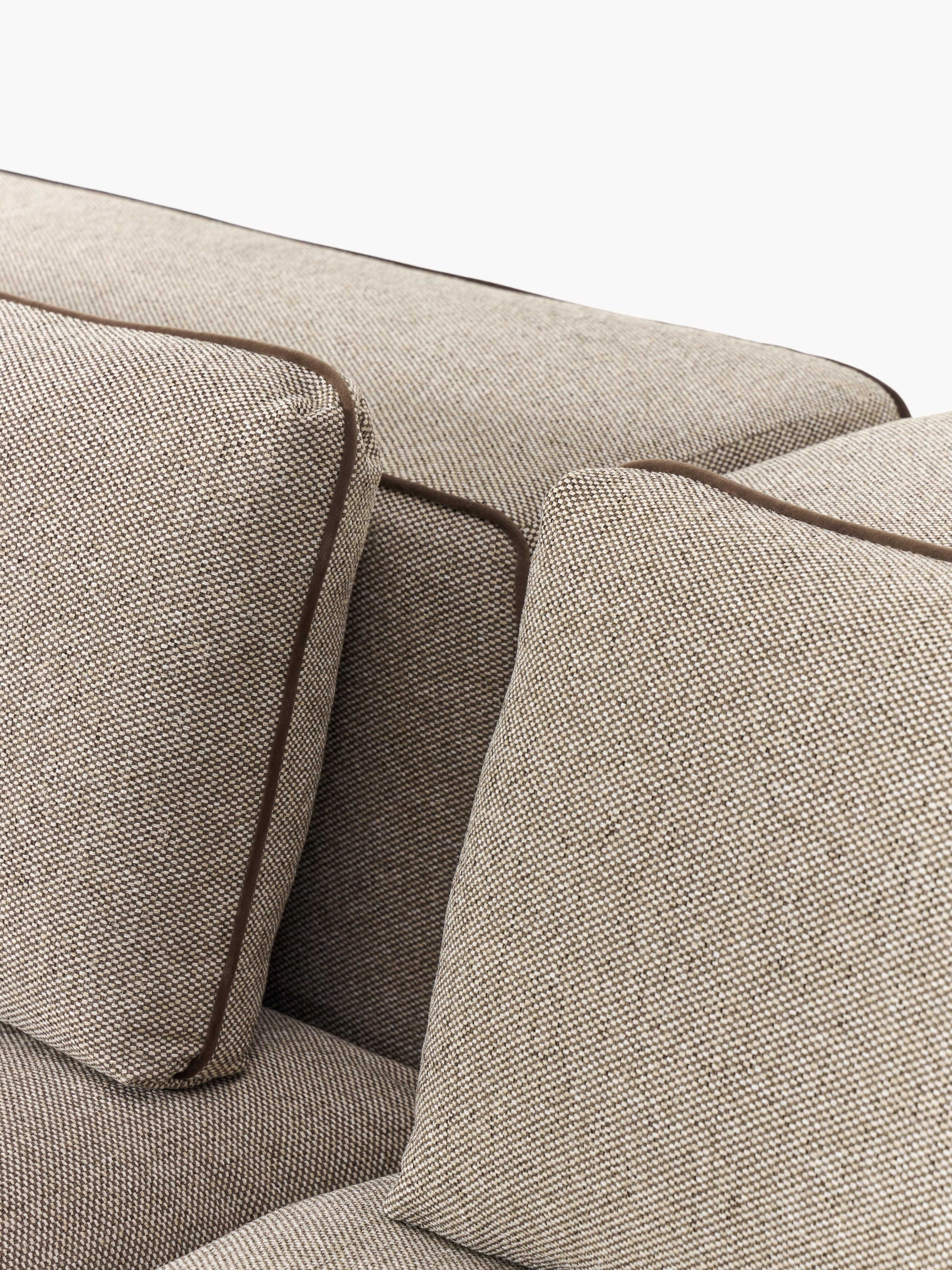 Modulaire XL-bank Felix (3-zits) met poef