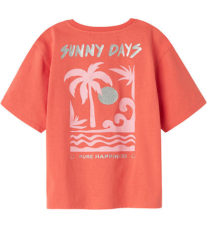 Name It T-Shirt - NkfJely - Gewürzt Coral