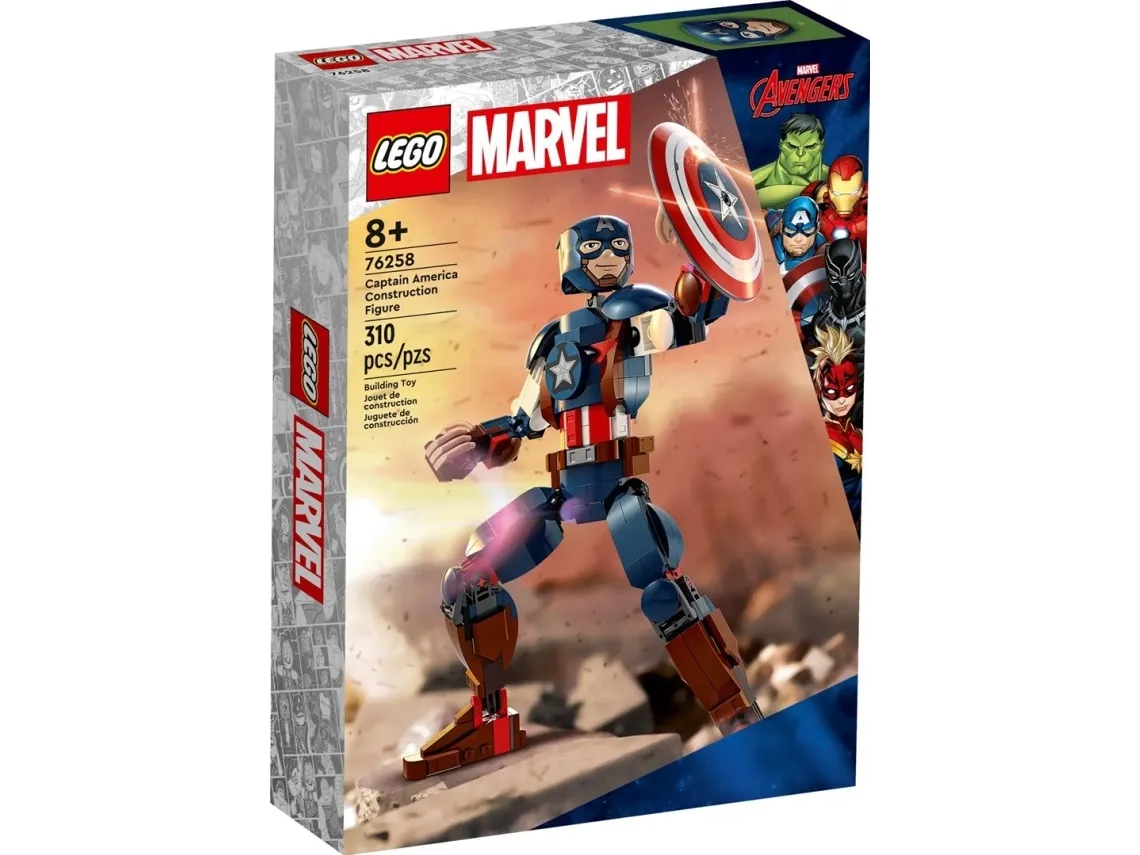 LEGO Super Heroes Marvel 76258 Byg selv-figur af Captain America
