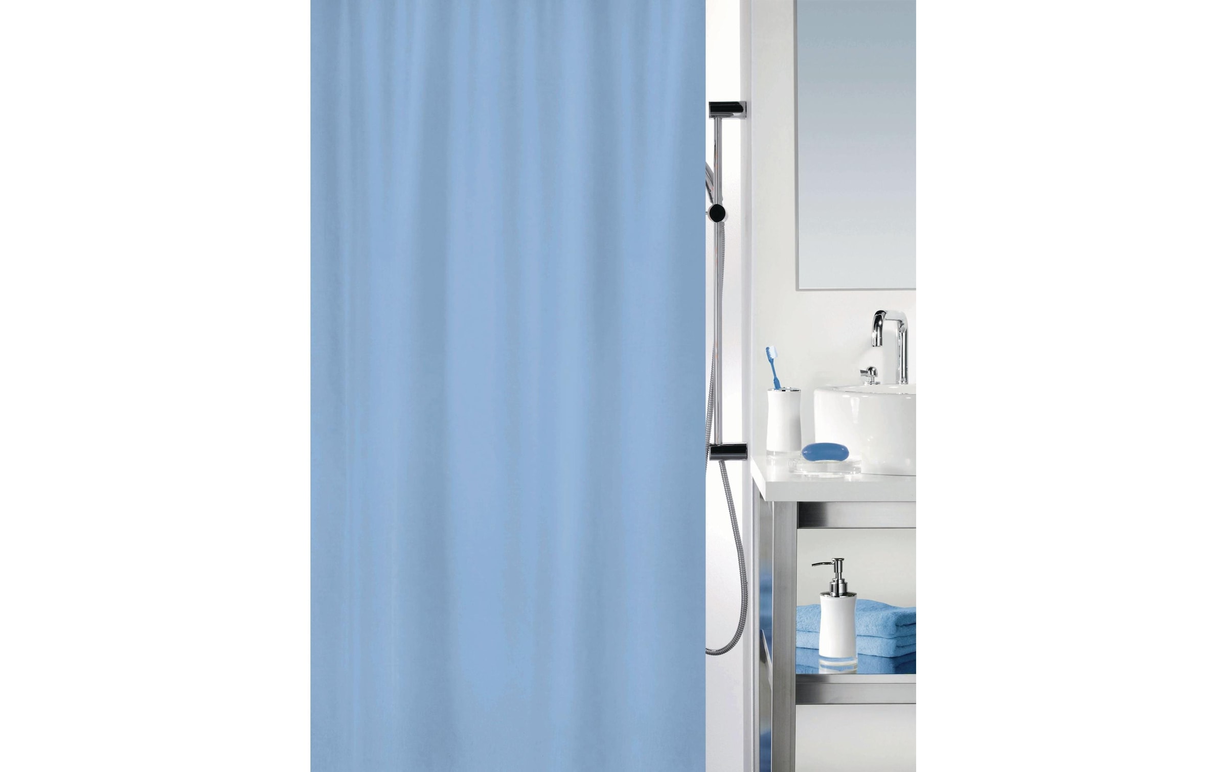 spirella Duschvorhang »Hellblau« Breite 180 cm