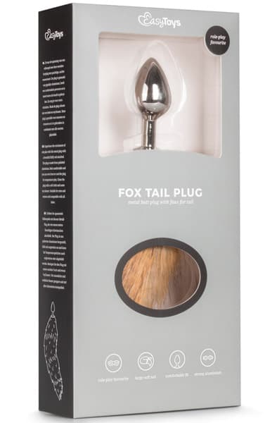 Fox Tail Plug No. 2 Silver Analplugg med hale