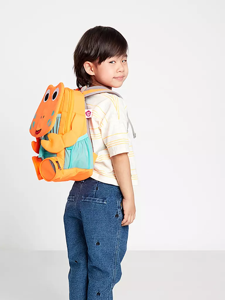 AFFENZAHN Kinder Rucksack Große Freunde - Krabbe orange