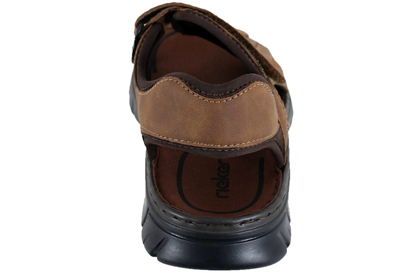 RIEKER HERRE SANDAL I BRUNT PU
