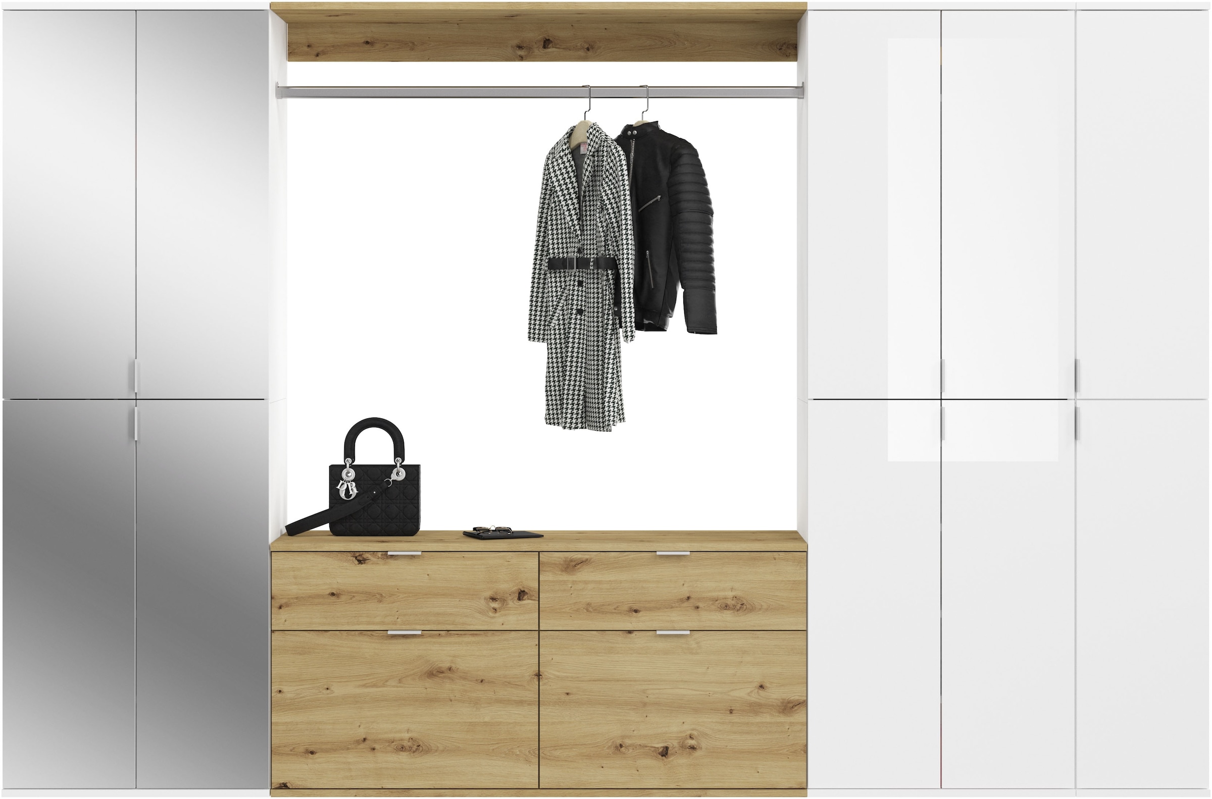 INOSIGN Garderoben-Set »Trondheim, Breite 273 cm, 6-teilig, bestehend aus:« Set, 5 Stk. tlg.