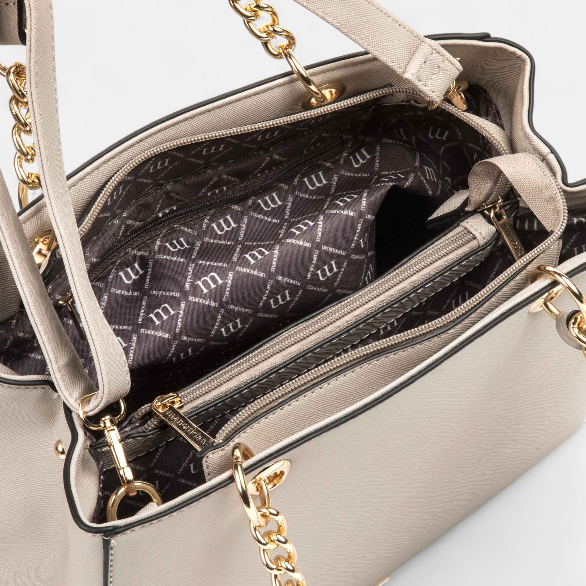 Sac à main taupe