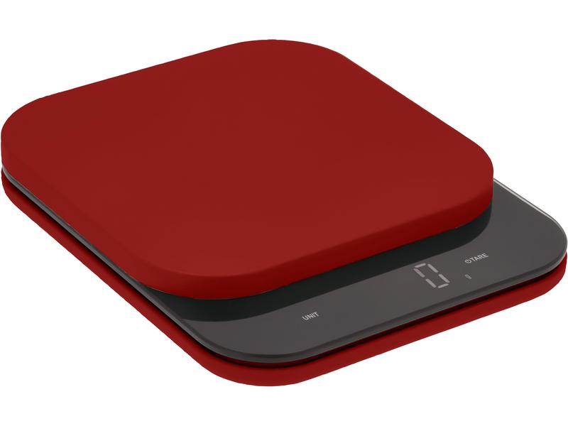 Rosti Küchenwaage Mensura Rot Digitale Küchenwaage