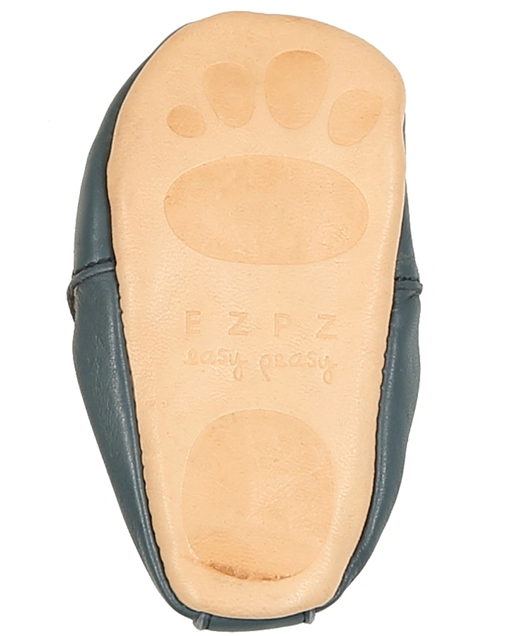Krabbelschuhe BLUMOO TRICERATOP in denim