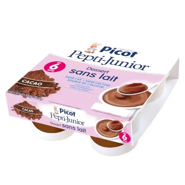 Picot Minha Primeira Sobremesa de Cacau Sem Lactose +6m 4 x 100g