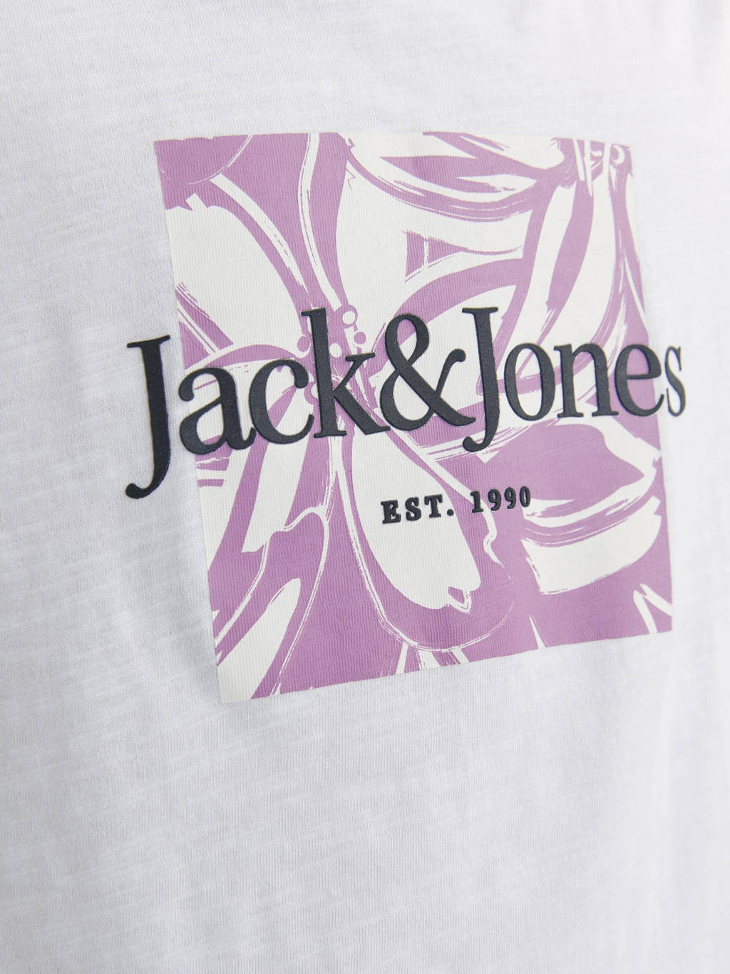 JACK & JONES T-shirt JORLAFAYETTE met logo wit
