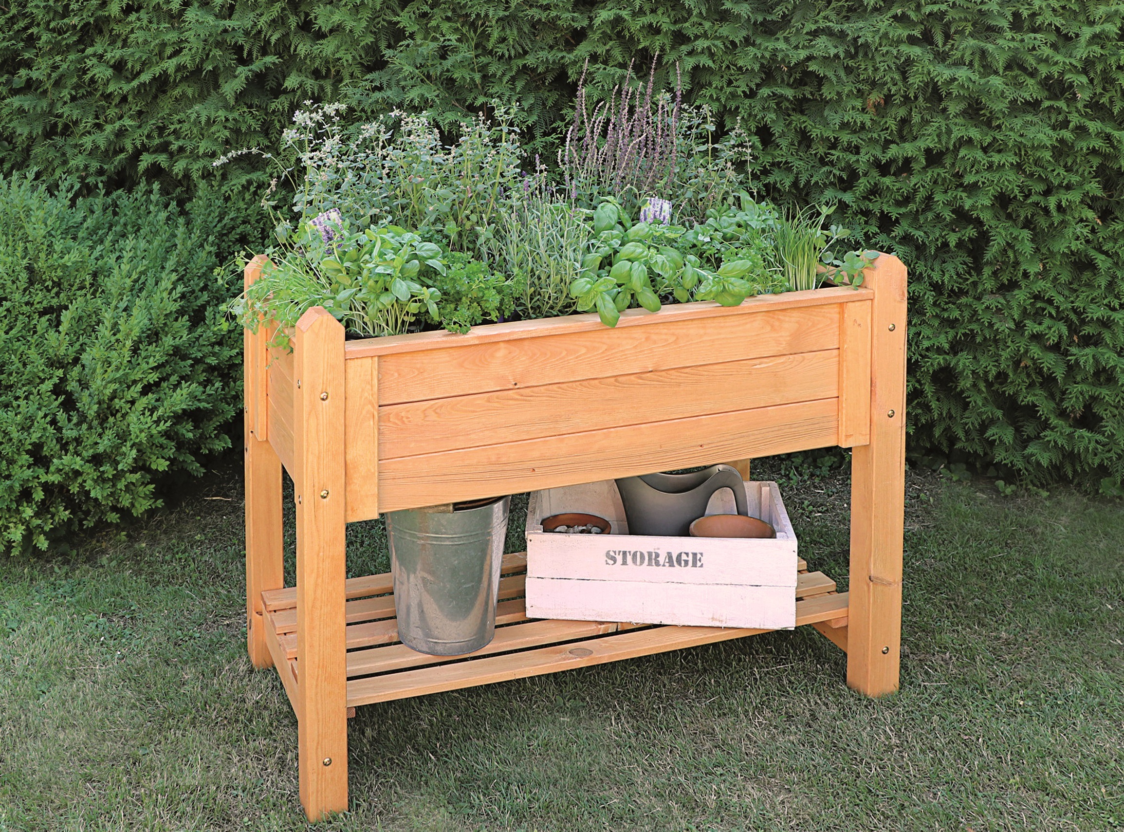 promadino Blumenkasten Kräuterbeet gross, BxTxH: 114x60x84,5 cm