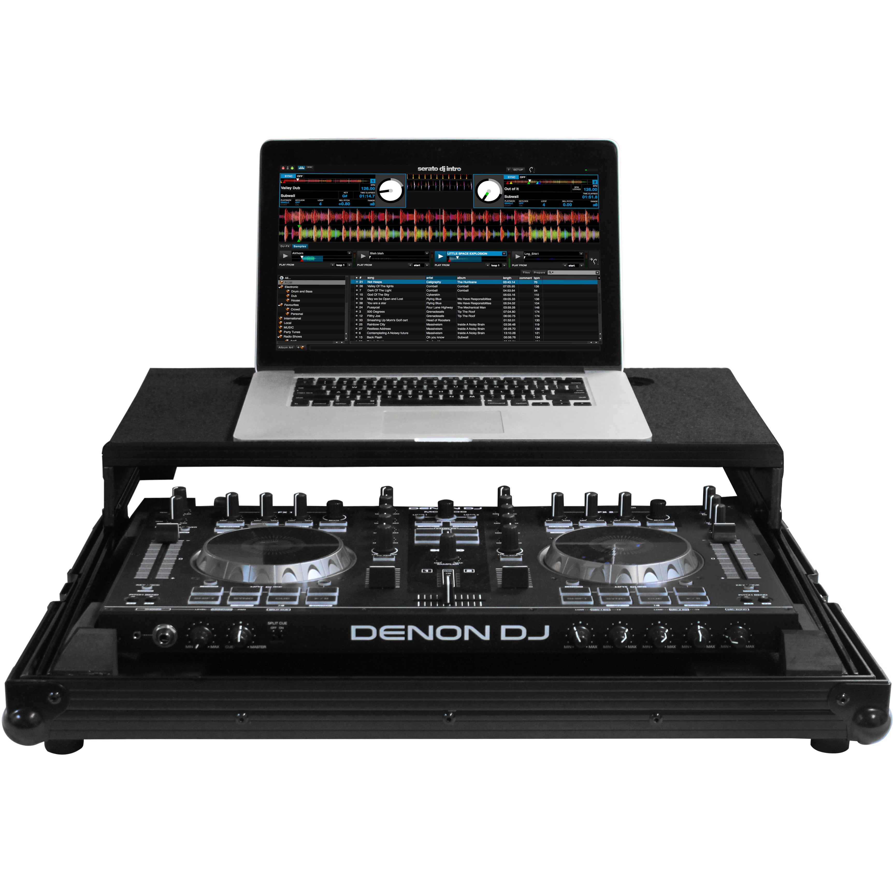Odyssey Black Label Glide Style flightcase voor Denon MC4000