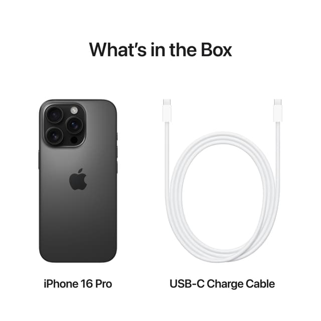 iPhone 16 Pro 5G smartphone 512GB (sort titanium)