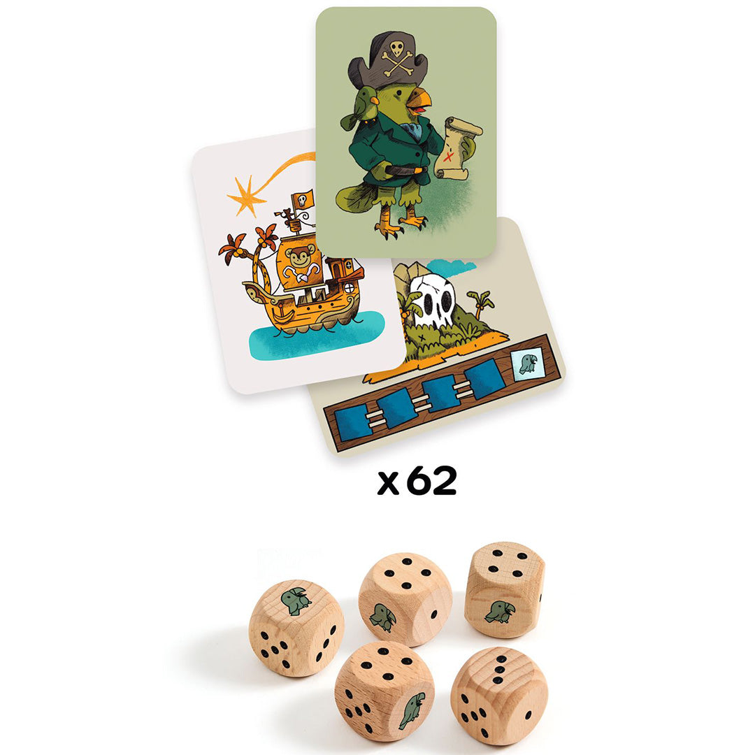 djeco dobbelspel pirate 'n' dice